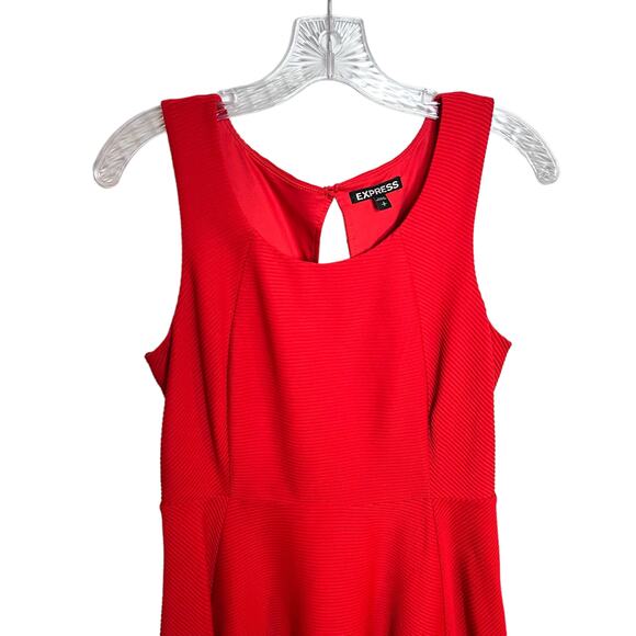 Express Sleeveless Scarlet Red Cutout Dress Women's Small - Picture 3 of 9